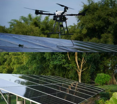 Buen precio ZAi-MX15 Panel solar Drone de limpieza de alto voltaje para soluciones de limpieza de ventanas de paredes de edificios altos en línea